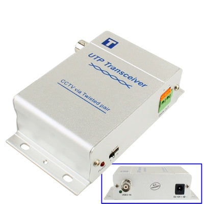 DC12V CCTV Camera Active Twisted Pair Video Balun UTP Transmitter (301T)