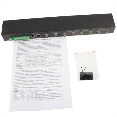 8 Channel Active Twisted Pair Video Receiver(Black)
