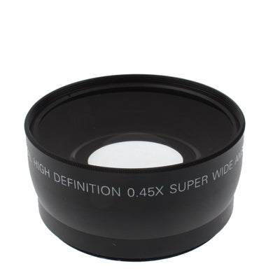 0.45X 58mm Wide Angle Lens with Macro for Canon 350D / 400D / 450D / 500D / 1000D / 550D / 600D / 1100D(Black)