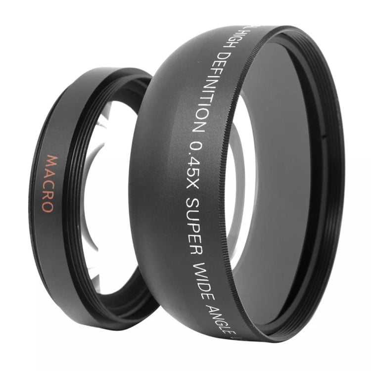 NST-604 52mm 0.45X Wide Angle Lens with Macro &  Lens Bag for Nikon D40 / D60 / D70s / D3000 / D3100 / D5000(Black)