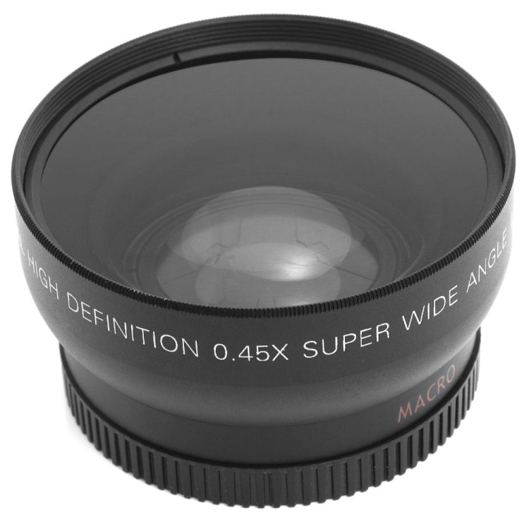 NST-604 52mm 0.45X Wide Angle Lens with Macro &  Lens Bag for Nikon D40 / D60 / D70s / D3000 / D3100 / D5000(Black)