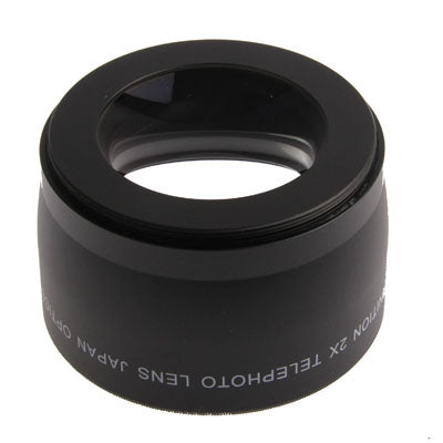 2X 58mm Professional Telephoto Lens for Canon 350D / 400D / 450D / 500D / 1000D / 550D / 600D / 1100D(Black)