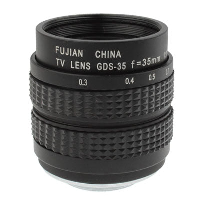 35mm 1:1.7 C-M4/3 Mount TV Lens with Stepping Ring