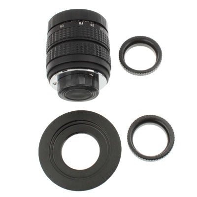 35mm 1:1.7 C-M4/3 Mount TV Lens with Stepping Ring