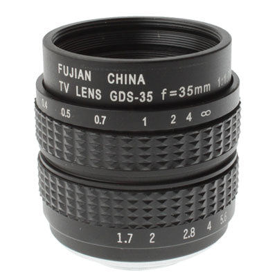 35mm 1:1.7 C-NEX Mount TV Lens with Stepping Ring