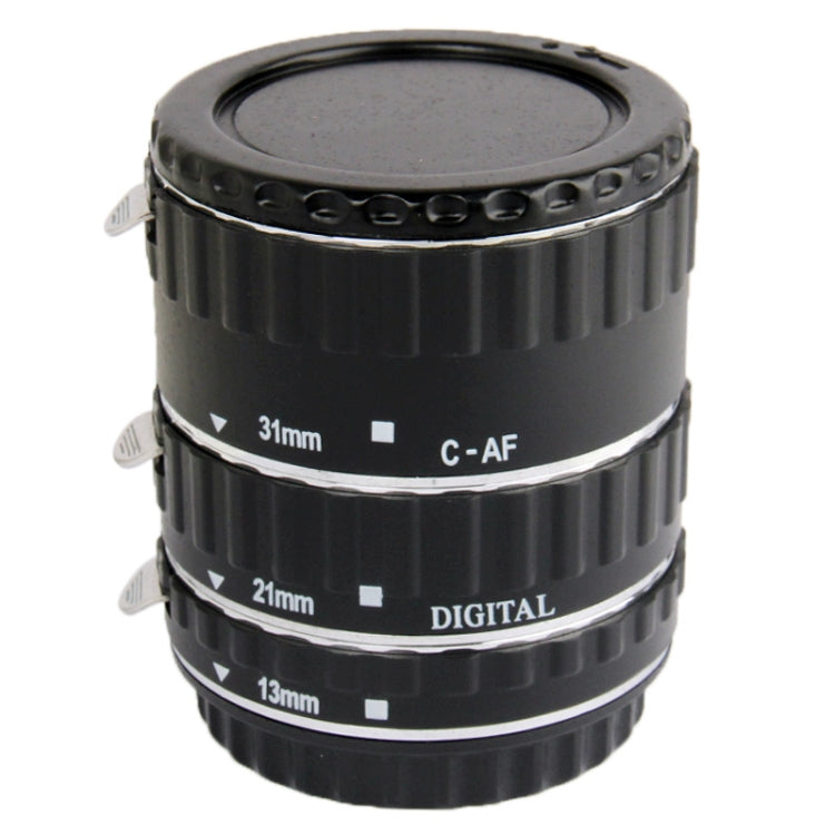 Auto Macro Extension Tube Set for Canon DSLR, Material: Copper(Black)