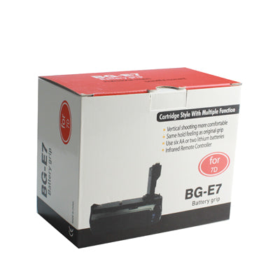Battery Grip for Canon 7D with Two Battery Holder