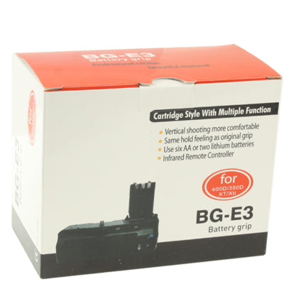Battery Grip for Canon 400D 350D XT/Xti with One Battery Holder