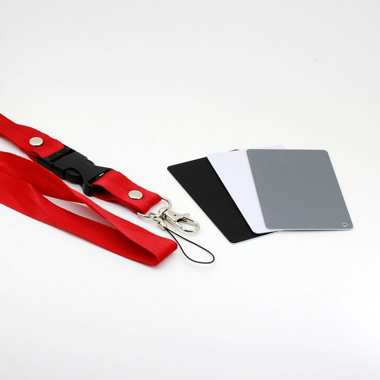3-in-1 Digital Gray Card with White Balance Card Set