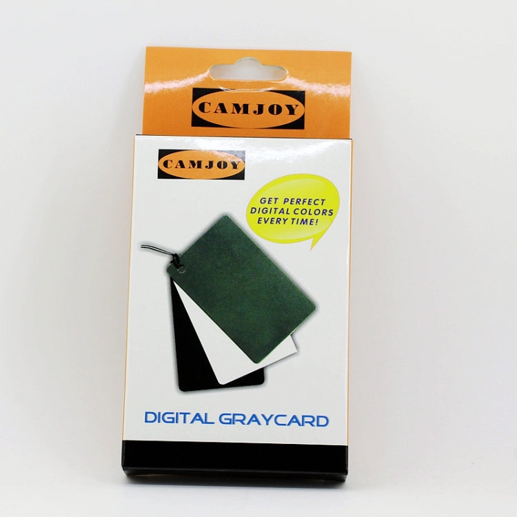 3-in-1 Digital Gray Card with White Balance Card Set