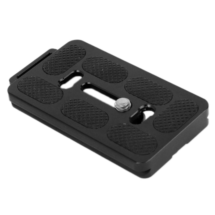 Aluminum Quick Release Plate with Hole for Tripod PU70(Black)