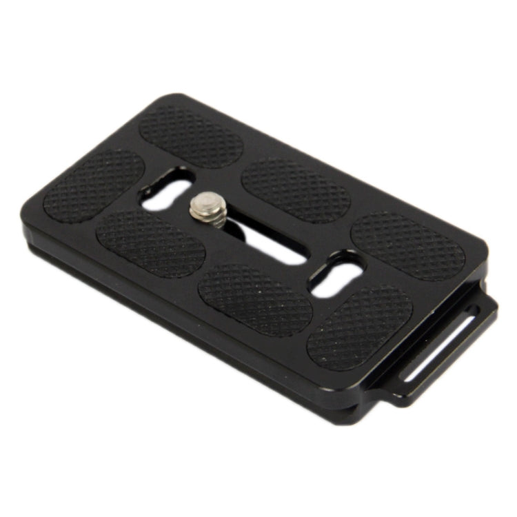 Aluminum Quick Release Plate with Hole for Tripod PU70(Black)