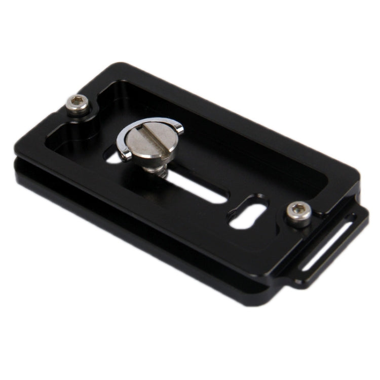 Aluminum Quick Release Plate with Hole for Tripod PU70(Black)