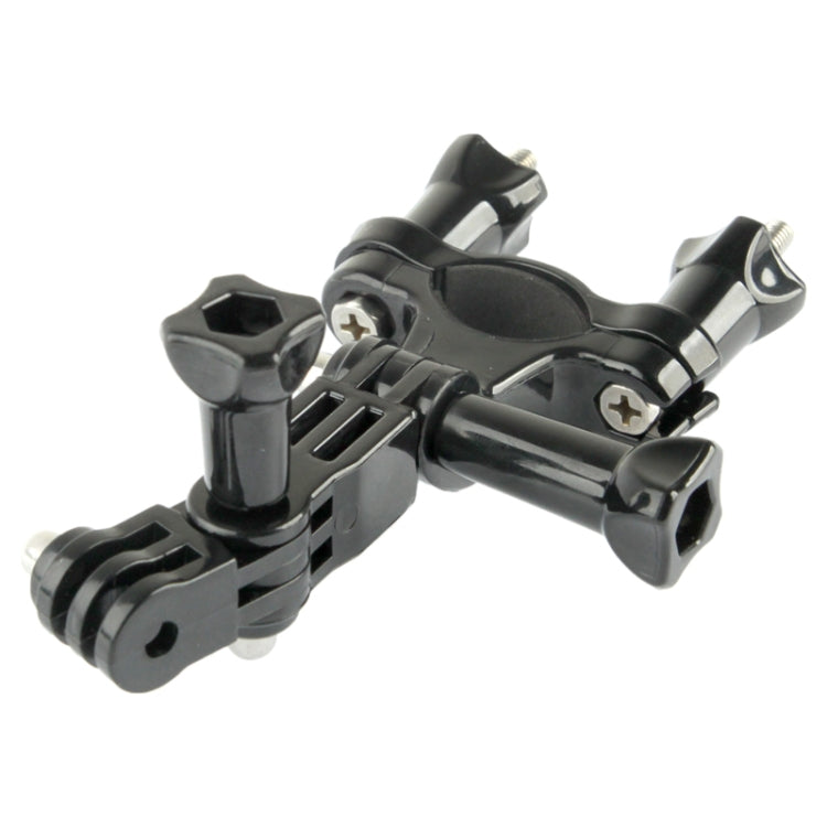 Bike Bicycle Camera Handlebar Bar Mount Holder with 3 Way Pivot Arm for GoPro Hero11 Black / HERO10 Black /9 Black /8 Black /7 /6 /5 /5 Session /4 Session /4 /3+ /3 /2 /1, DJI Osmo Action and Other Action Cameras(Black)