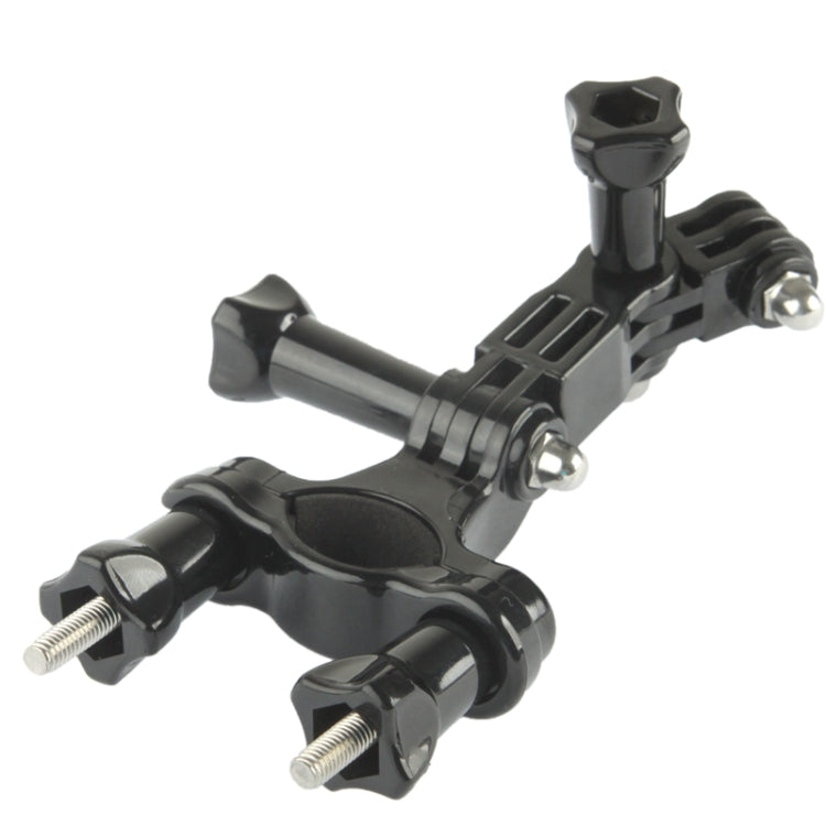 Bike Bicycle Camera Handlebar Bar Mount Holder with 3 Way Pivot Arm for GoPro Hero11 Black / HERO10 Black /9 Black /8 Black /7 /6 /5 /5 Session /4 Session /4 /3+ /3 /2 /1, DJI Osmo Action and Other Action Cameras(Black)