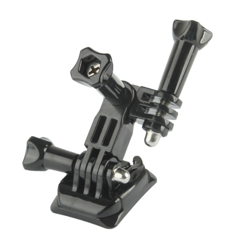 Camera Tripod Mount Stand Kit on the Helmet Broadside for GoPro HERO4 / 3+ / 3 / 2 / 1(Black)