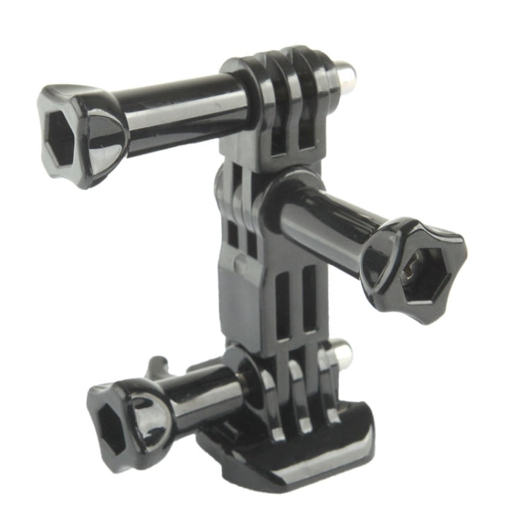 Camera Tripod Mount Stand Kit on the Helmet Broadside for GoPro HERO4 / 3+ / 3 / 2 / 1(Black)