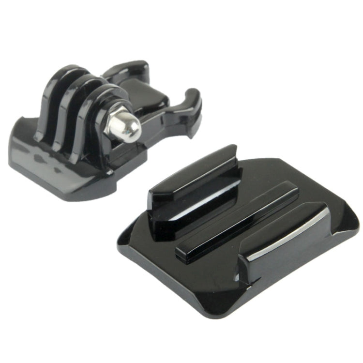 Camera Tripod Mount Stand Kit on the Helmet Broadside for GoPro HERO4 / 3+ / 3 / 2 / 1(Black)