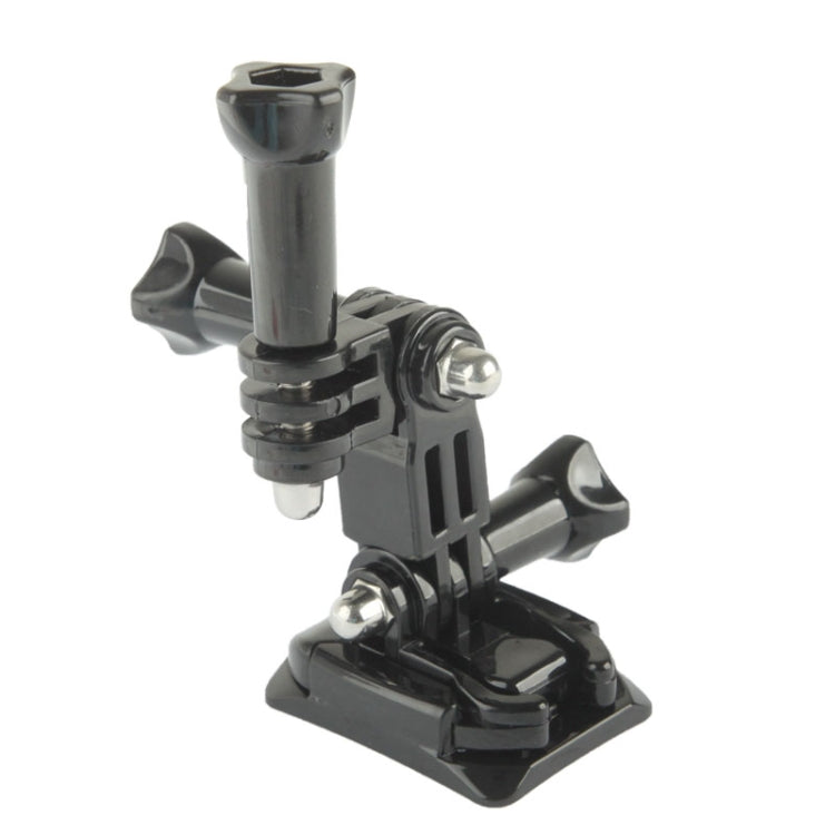 Camera Tripod Mount Stand Kit on the Helmet Broadside for GoPro HERO4 / 3+ / 3 / 2 / 1(Black)