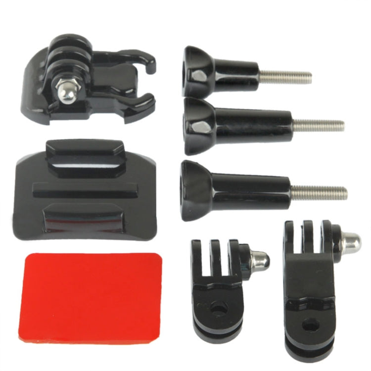 Camera Tripod Mount Stand Kit on the Helmet Broadside for GoPro HERO4 / 3+ / 3 / 2 / 1(Black)