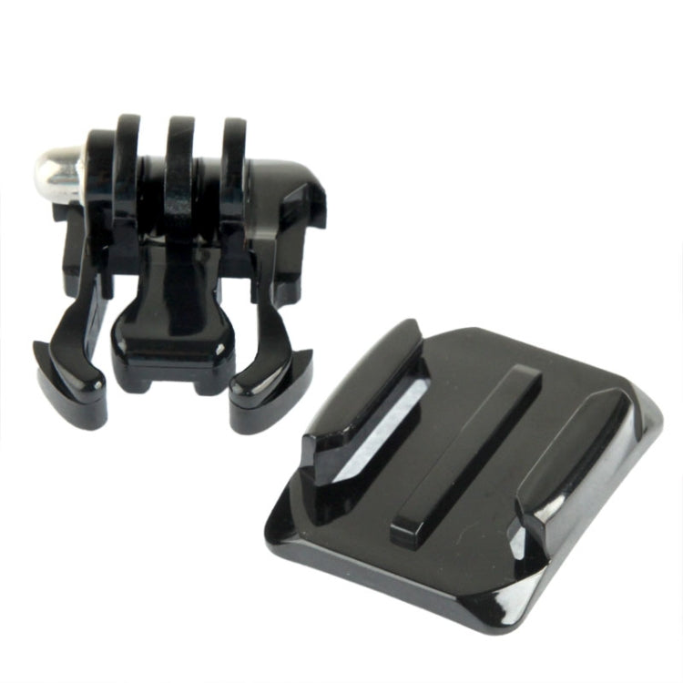 Miniiisw M-AF Universal Curved Surface Mount Stand Kit for GoPro HERO4 / 3+ / 3 / 2 / 1(Black)