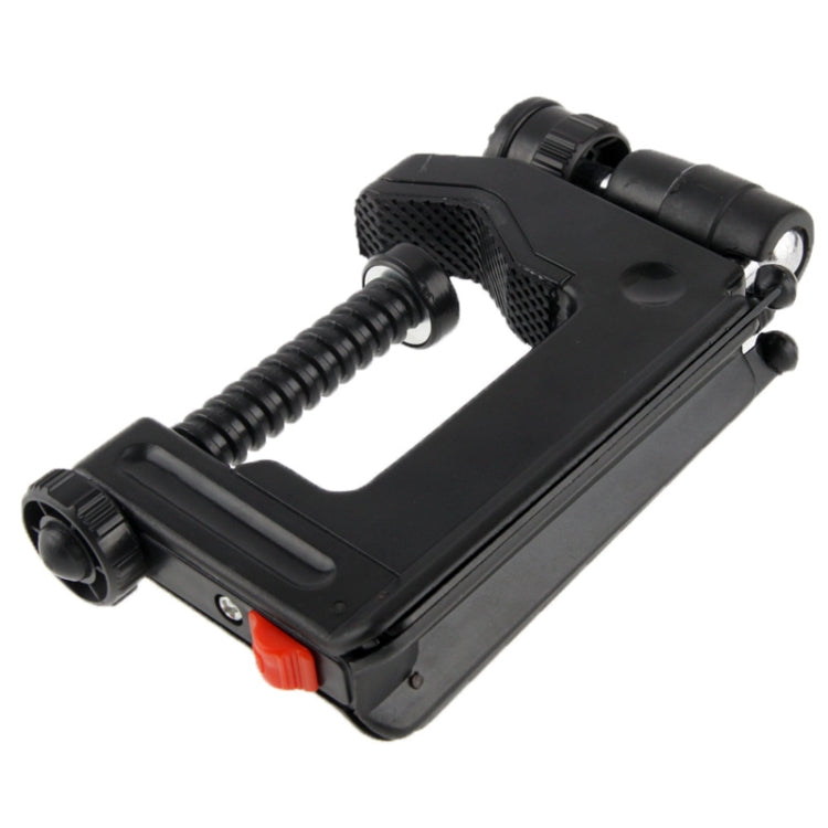 Portable Multi-Function Folding Clamp Tripod for Mini Card Digital Camera(Black)