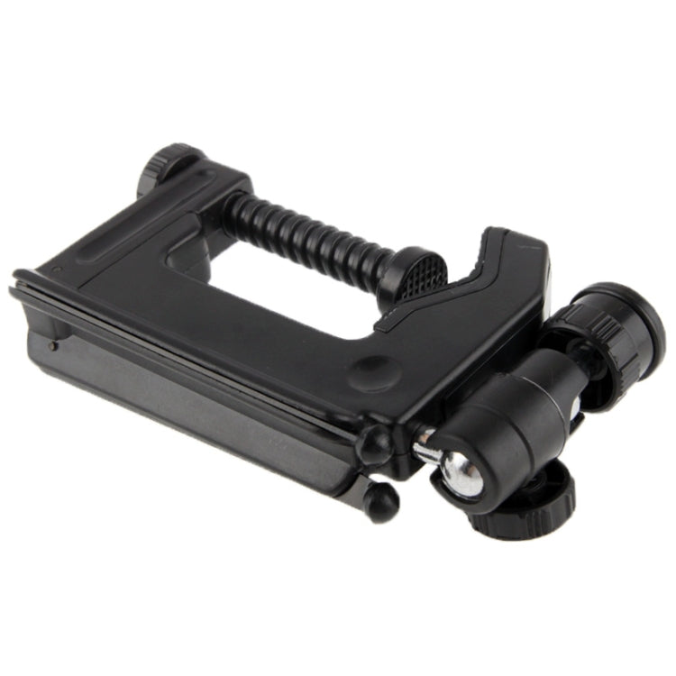 Portable Multi-Function Folding Clamp Tripod for Mini Card Digital Camera(Black)