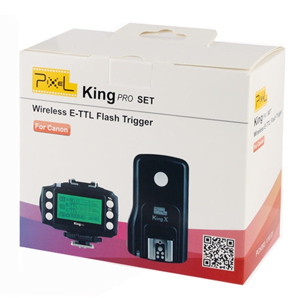 Pixel King PRO Wireless E-TTL Flash Trigger Set for Canon 5DIII / 5DII(Black)