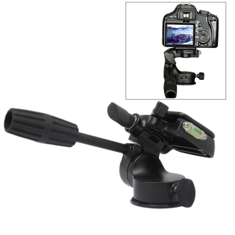 Three-dimensional Head for Camera Tripod (003H)(Black)