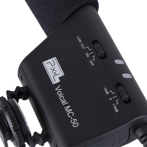 PIXEL MC-50 Voical Microphone for DSLR Camera / Camcorder(Black)