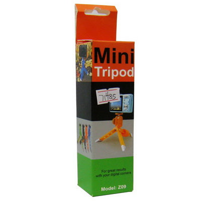 Mini Tripod Stand with Fix Band for Camera, Z09(Black)