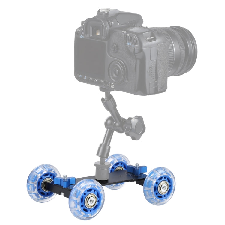 Floor Table Video Slider Track Dolly Car for DSLR Camera