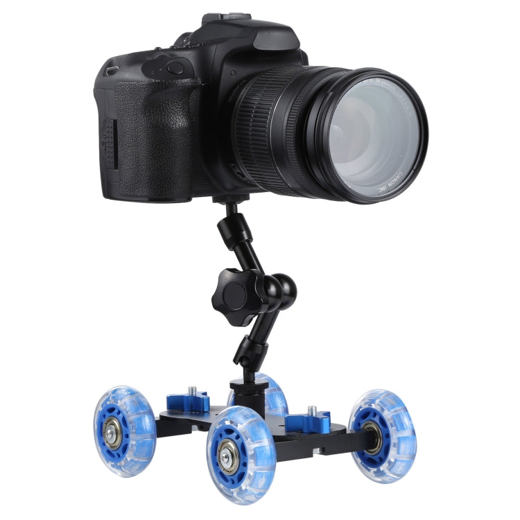 Floor Table Video Slider Track Dolly Car for DSLR Camera