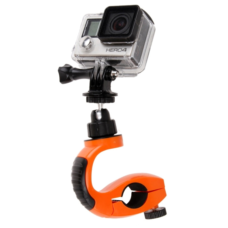360 Degree Rotary Stand Sport Bicycle Handlebar Mount for GoPro HERO6 /5 Session /5 /4 Session /4 /3+ /3 /2 /1, Xiaoyi Sport Cameras(Orange)