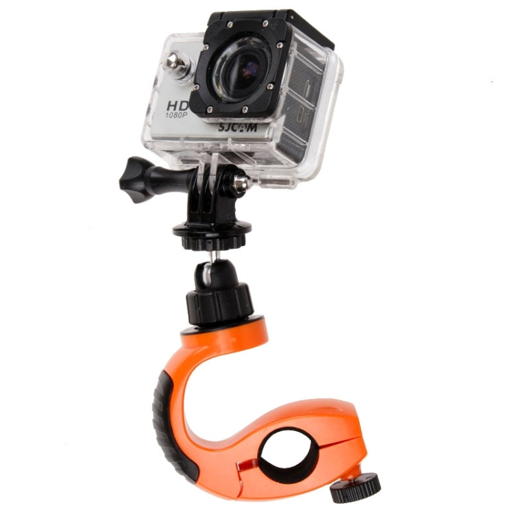 360 Degree Rotary Stand Sport Bicycle Handlebar Mount for GoPro HERO6 /5 Session /5 /4 Session /4 /3+ /3 /2 /1, Xiaoyi Sport Cameras(Orange)