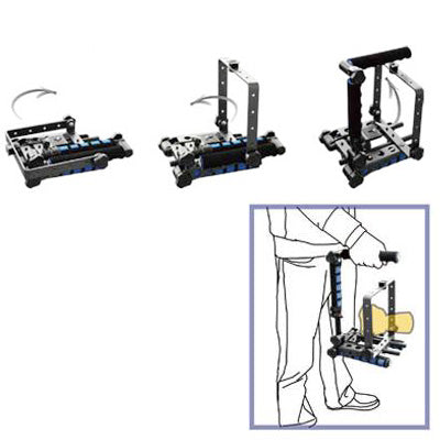 Foldable Rig Movie Kit Shoulder Mount Spider Steady Rig for Camera Shot(Black)