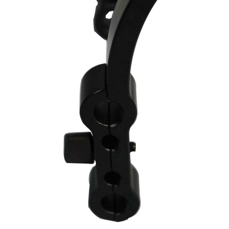 Double C-Shaped Brackets + Top Handle Grip + Catheter for SLR Cameras(Black)