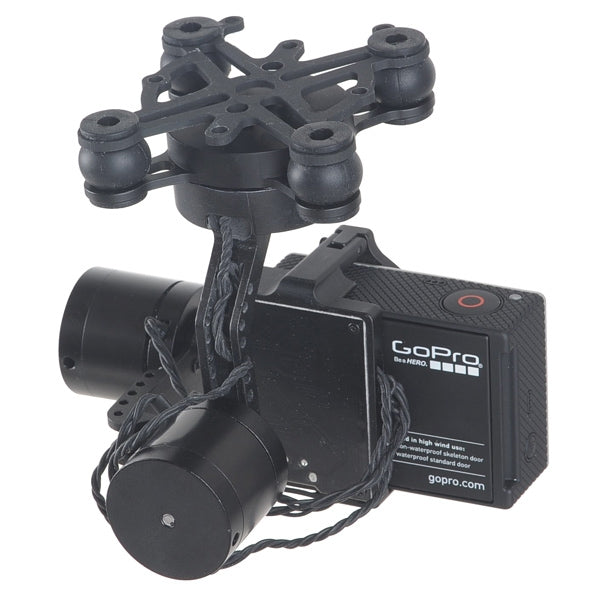 GL-3X 3 Axis CNC Brushless Gimbal with Micro Controller for Gopro 3 + / 3 FPV DJI Phantom 1/2(Black)