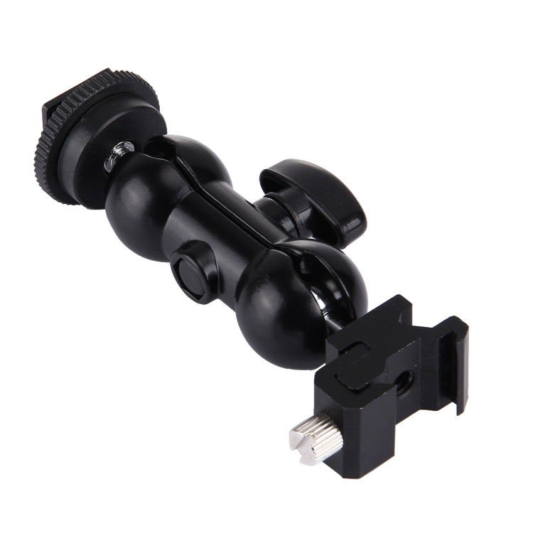 Universal Aluminum Hot Shoe Bracket Handheld Stabilizer for GoPro, SJCAM, Xiaomi XiaoYi Camera, Size: 10.3x3x5cm(Black)