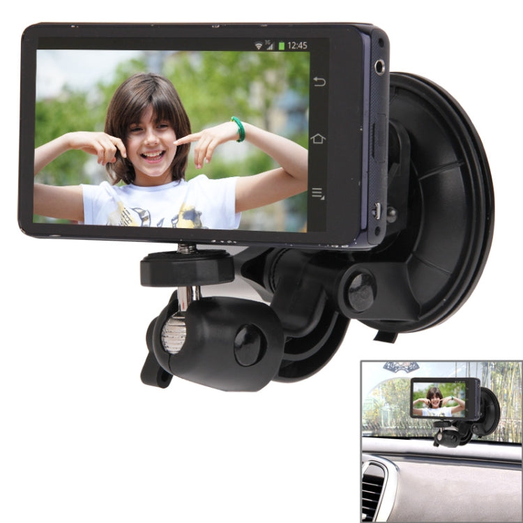 Universal 360 Degree Rotation Suction Cup Mount Holder for Camera(Black)