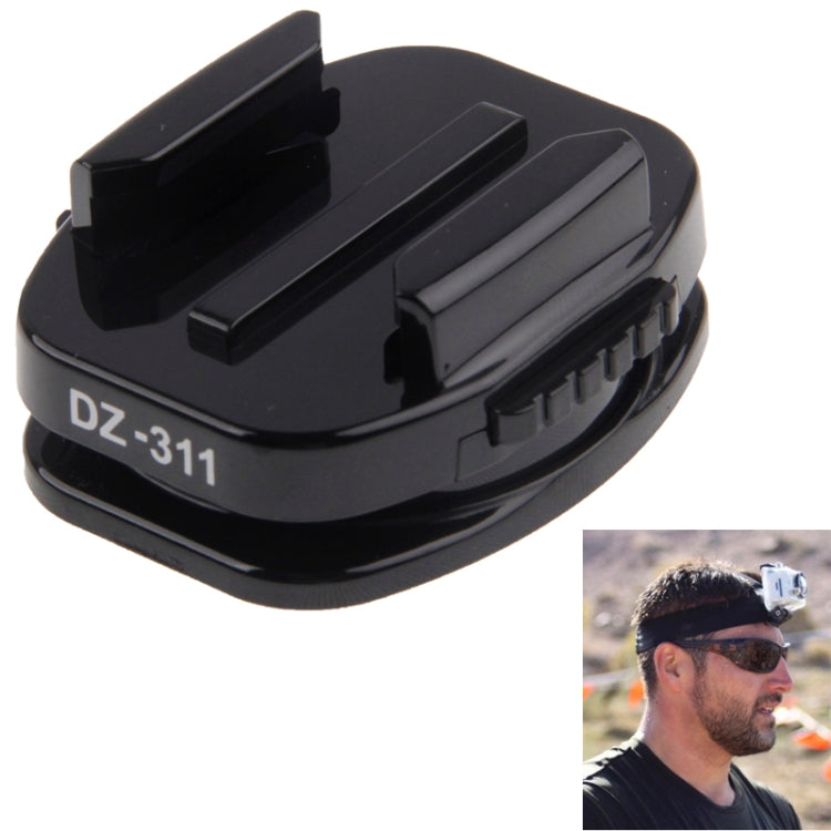 Dazzne DZ-311 2 x 360 Degree Rotatable Flat Mounts & 3M VHB Double Sided Adhesive Pads for GoPro HERO4 /3+ /3 /2 and HD Hero(Black)