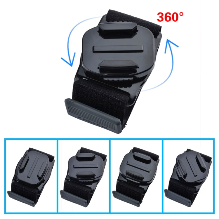 Dazzne DZ-312 2 x 360 Degree Rotatable Curved Mounts & 3M VHB Double Sided Adhesive Pads for GoPro HERO4 /3+ /3 /2 and HD Hero(Black)