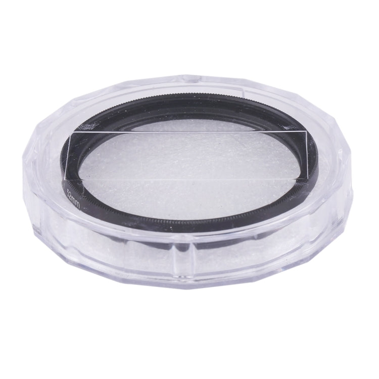 52mm Digital Camera Aluminum Alloy Frame Lens UV Filter(Black)