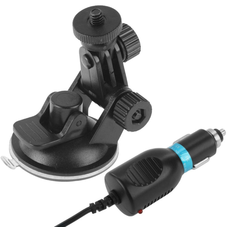 Suction Cup Bracket with Sports Camera Car Charger for SJ Series Action Camera SJ4000 / SJ3000 / SJ2000 / SJ1000 Mount Accessories