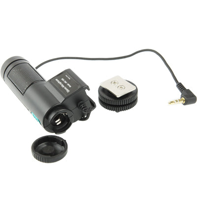 Mic-109 Directional Stereo Microphone with 90 / 120 Degrees Pickup Switching Mode for DSLR & DV Camcorder(Black)