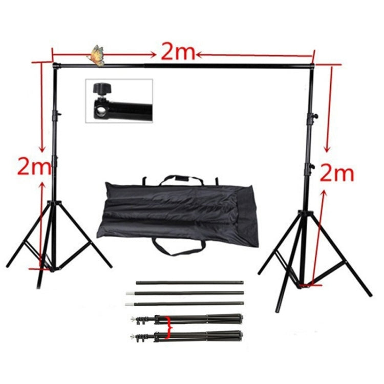 Duty Backdrop Background Holder System Photographic Huge Stand Kit Photography Studio Muslin Backdrop, Support Frame 2.8 x 3m