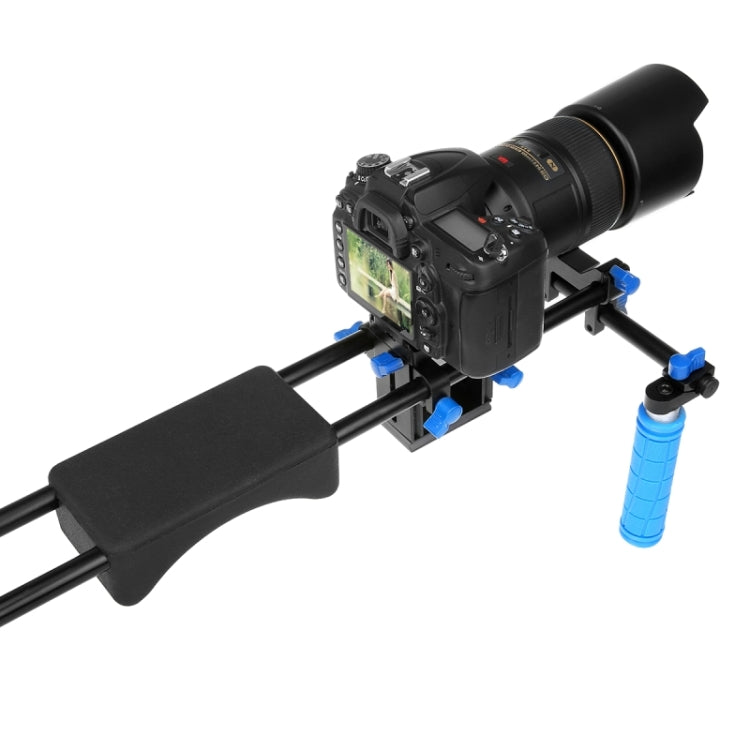 DSLR Shoulder Mount Stabilizer with Pad & Hand Grip & 15mm Rail Rod for Camera