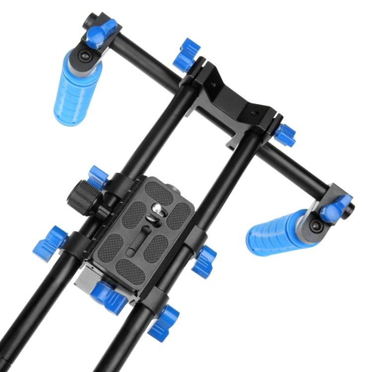 DSLR Shoulder Mount Stabilizer with Pad & Hand Grip & 15mm Rail Rod for Camera