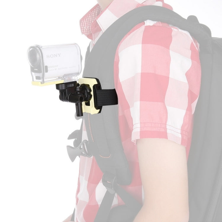Dazzne DZ-BPM1 Backpack Mount for Sony Action Camera FDR-X1000V / HDR-AS200V / HDR-AS20 / HDR-AZ1VR