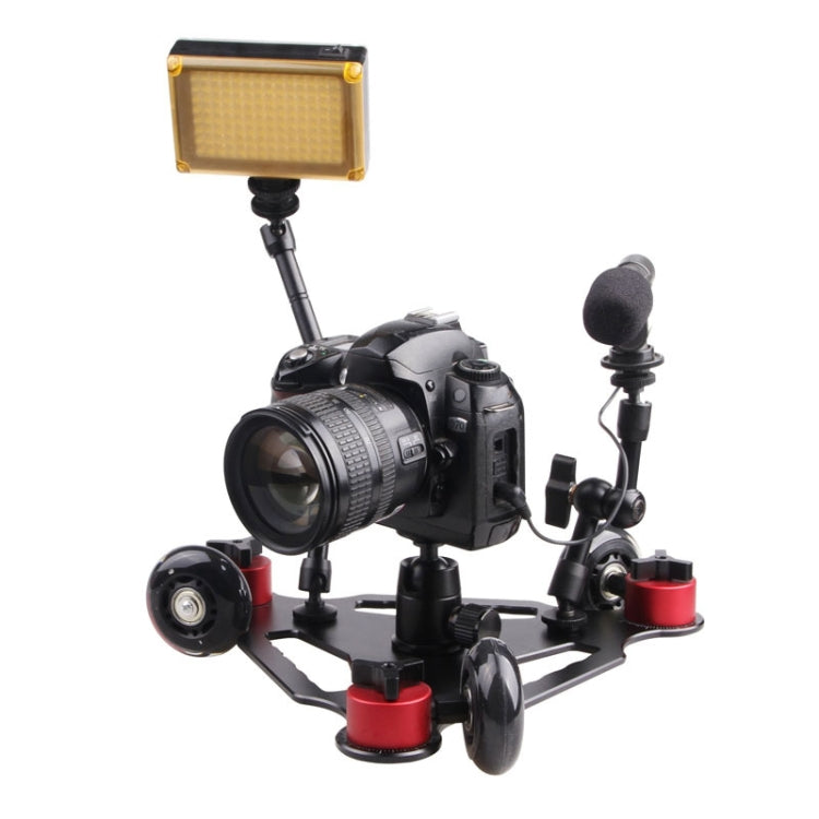 Desktop Camera Rail Car Table Dolly Video Slider Track for DSLR Camcorder